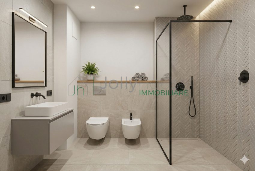 Bagno Mansarda rendering